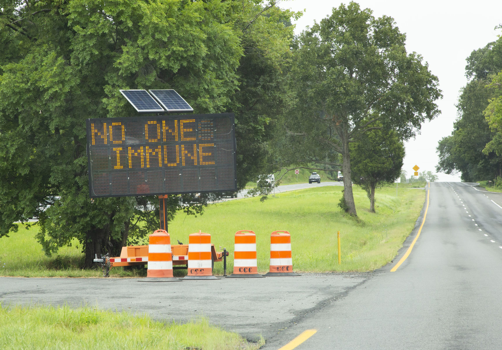 route 29 closure signs